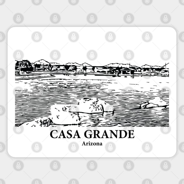 Casa Grande - Arizona Magnet by Lakeric